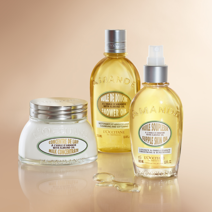 Almond Shower Oil For Dry Skin | Shower Oil 8.4 fl.oz | L'Occitane